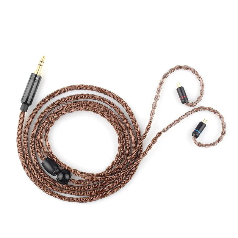 TRN 16 Core посеребренный медный кабель для наушников HIFI кабель для обновления 3,5 мм/2,5 мм разъем MMCX/2PIN 0,75 мм 0,78 мм интерфейсные кабели
