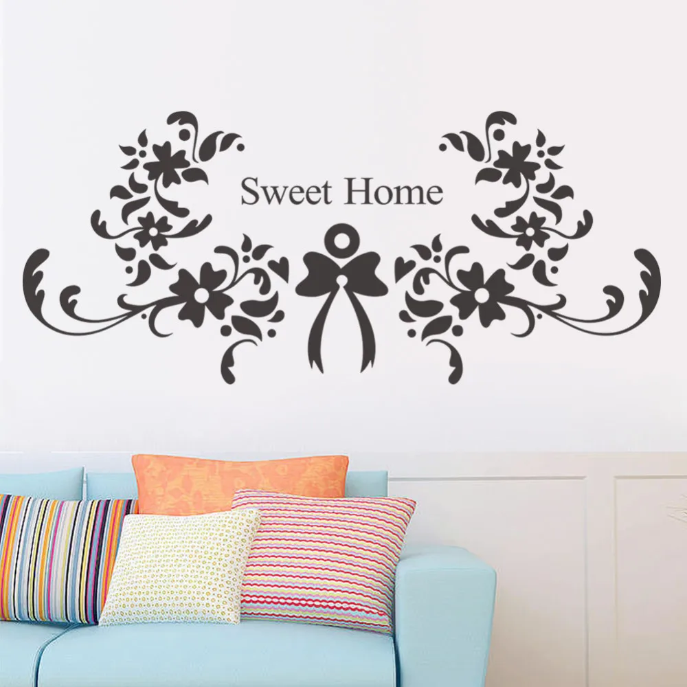 

Sweet Home Wall Stickers ZYVA-8375 vinyl wall decals Bedroom Living room wallpaper Wedding Decorations