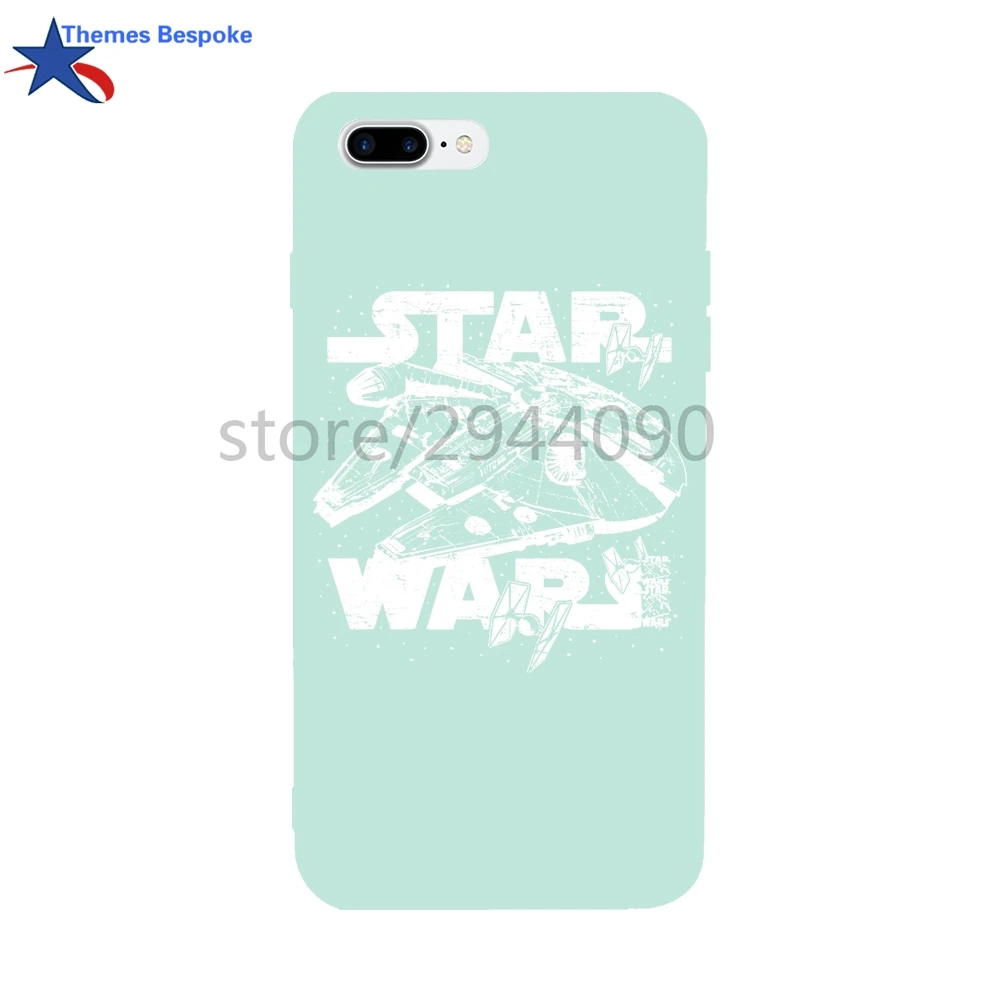 Star Wars Millennium For Iphone 6/8plus/7 Soft TPU Ultra-thin Protect Covers X/8/6s Plus Candy Color 4.7/5.5Inch |