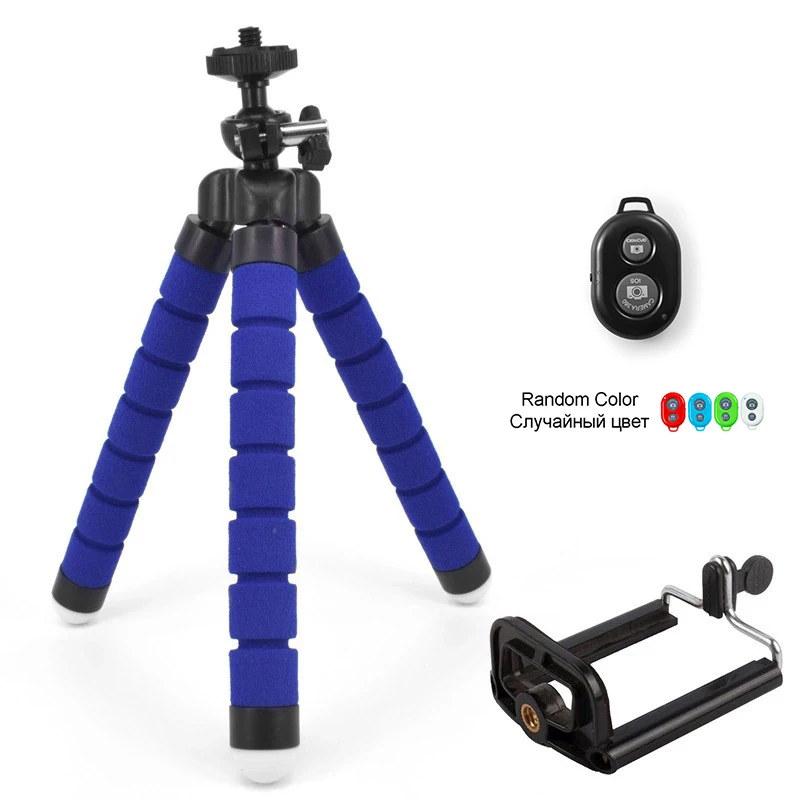 BLUE-Tripod-3O Гибкий мини штатив Gorillapod Octopus для iPhone, samsung, Xiaomi, huawei, zte, держатель для камеры Gopro - Цвет: BLUE-Tripod-3O