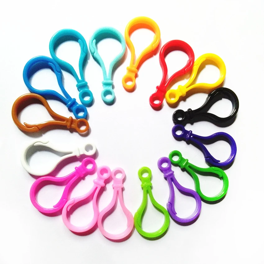 100pcs/pack15 Цвета пластиковая застежка крючок лампы украшения для обуви заколки