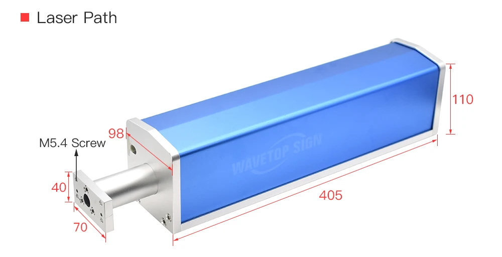 WaveTopSign 1064nm YAG Лазерный волоконный лазерный станок лазерный путь+ система подъема+ большой пол