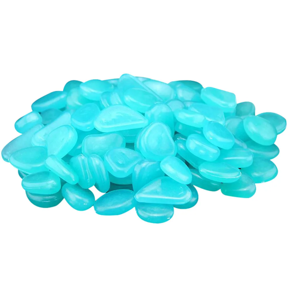 Прямая поставка 150 шт. светящиеся в темноте гальки камень для дома сада дорожки