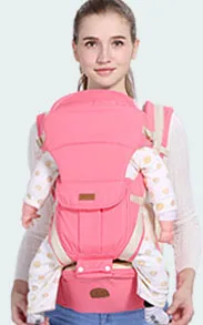 Pink Многофункциональный рюкзак-кенгуру для детей 1-36 месяцев, эргономичный рюкзак-слинг для новорожденных, предотвращающий появление "о" ног, Хипсит, детская накидка Kangroo - Цвет: Pink