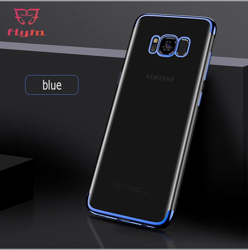 Чехол для телефона FlyTo Samsung Galaxy S9 S8 Plus силиконовый прозрачный чехол S7 Note 8 9 Edge TPU |
