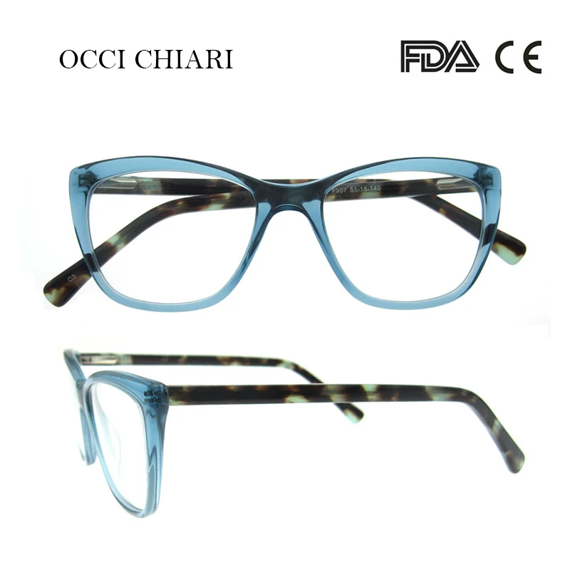 OCCI CHIARI, высокое качество, модные мужские и женские очки, унисекс, фирменный дизайн, очки, оправа, прозрачный цвет, W-CARMEN - Цвет оправы: C3