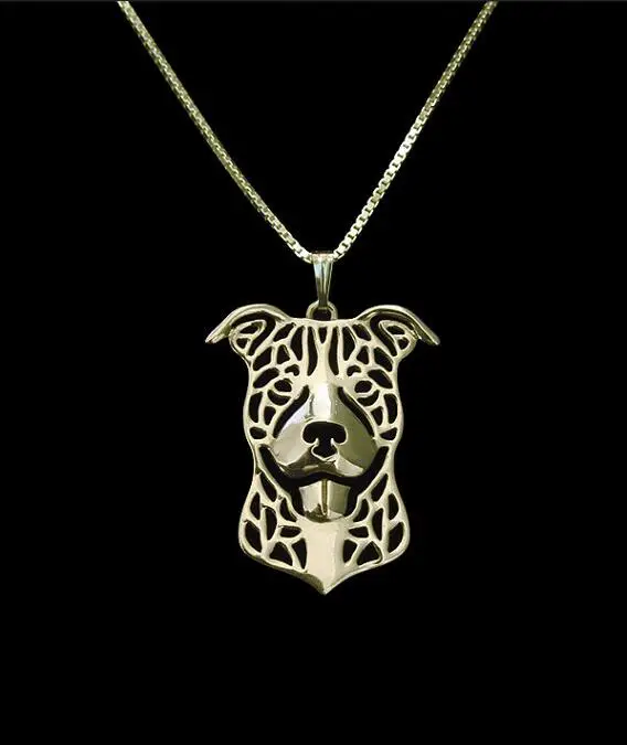 fashion Hollow Pet Pitbull(natural ears) Necklace Christmas gift for women best friends | Украшения и аксессуары