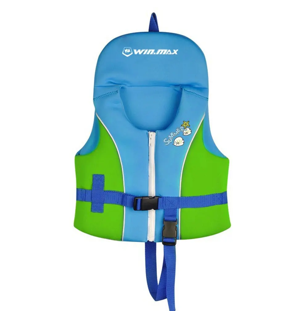 Детский плавающий спасательный жилет пляжный из неопрена с плавающей формой