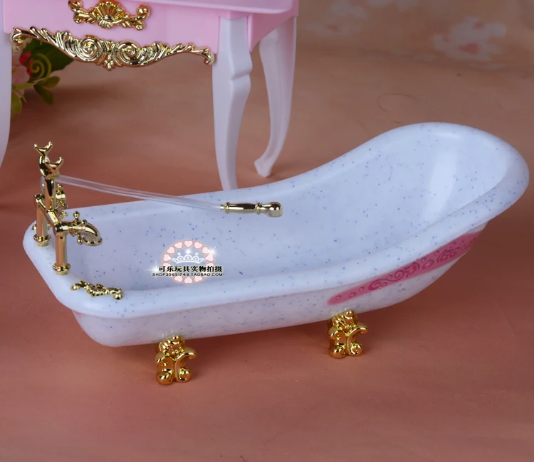 Симпатичная мебель игровой набор для ванной комнаты ванны комода туалета чехол