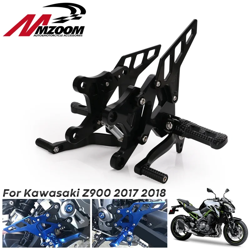 CNC Алюминиевые мотоциклетные регулируемые велосипедные подножки Rearset для ног