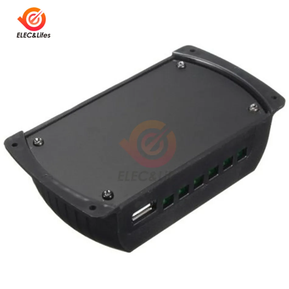 ЖК цифровой автоматический контроллер заряда батареи солнечной панели 12 В 24 30 А 20