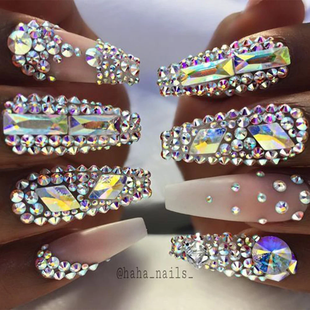Новый 250 шт./кор. 1 0 мм SS3 прозрачный Ab Цвет 3d Nail Art Украшение для маникюра блестящие