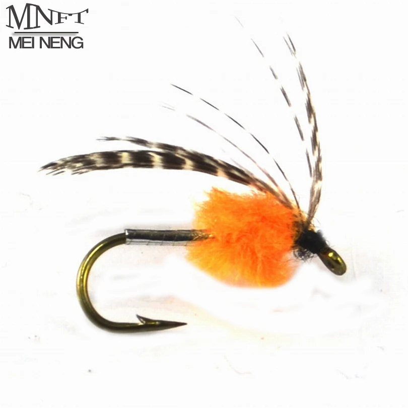 MNFT 10 шт. оранжевая приманка для ловли форели приманки крючки 8 # или 6 #|lure set|bug monitorbug