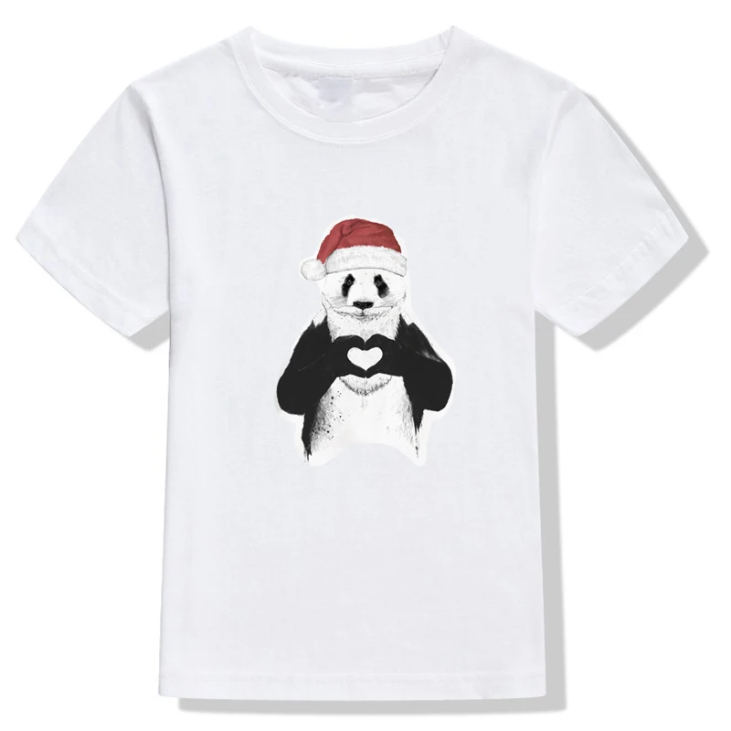 Летние Для женщин Панк Harajuku Забавные футболки панда печати короткий рукав