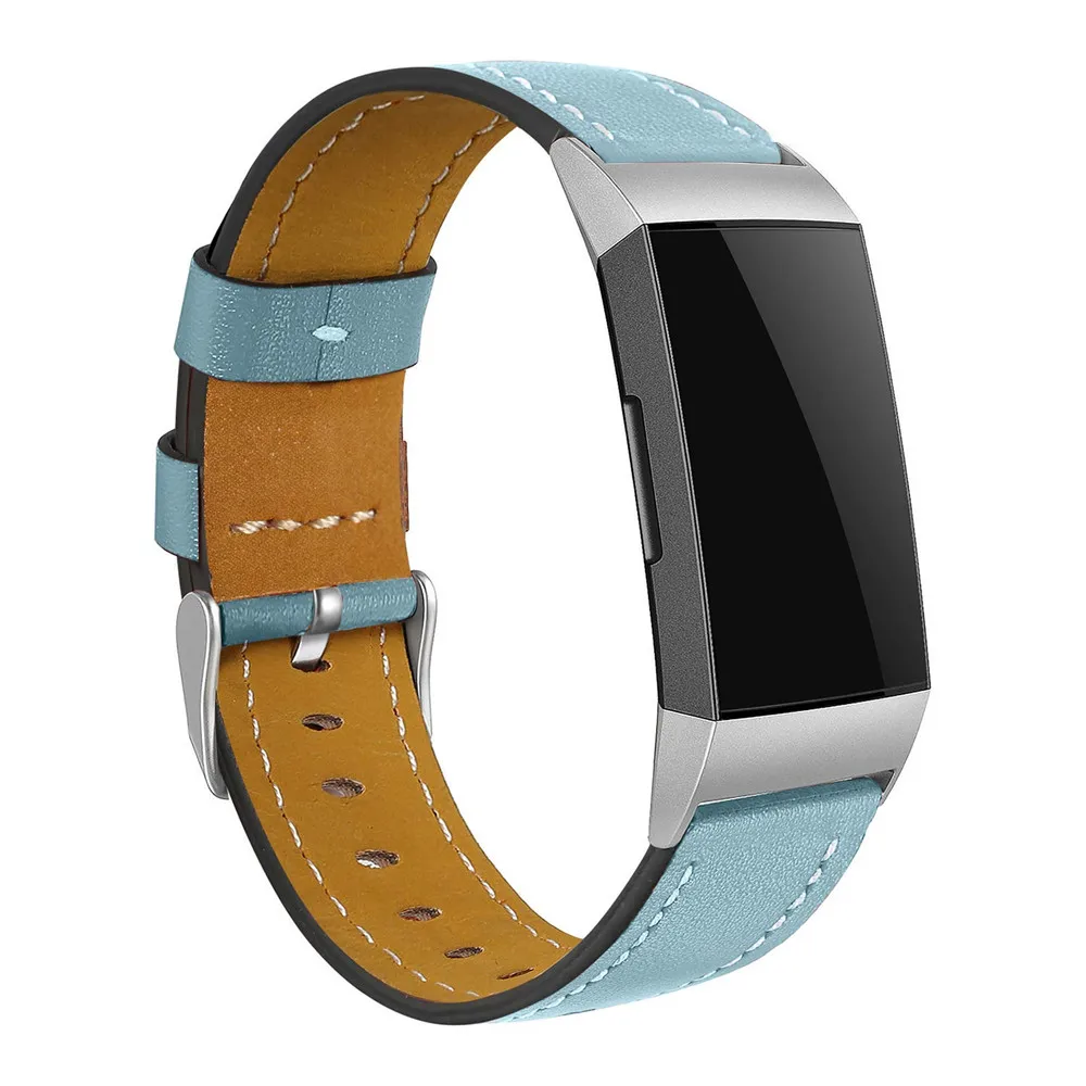 Для Fitbit Charge 3 натуральная кожа ремешок на запястье Браслет для Fitbit Charge3 фитнес-трекер SmartWatch ремешок