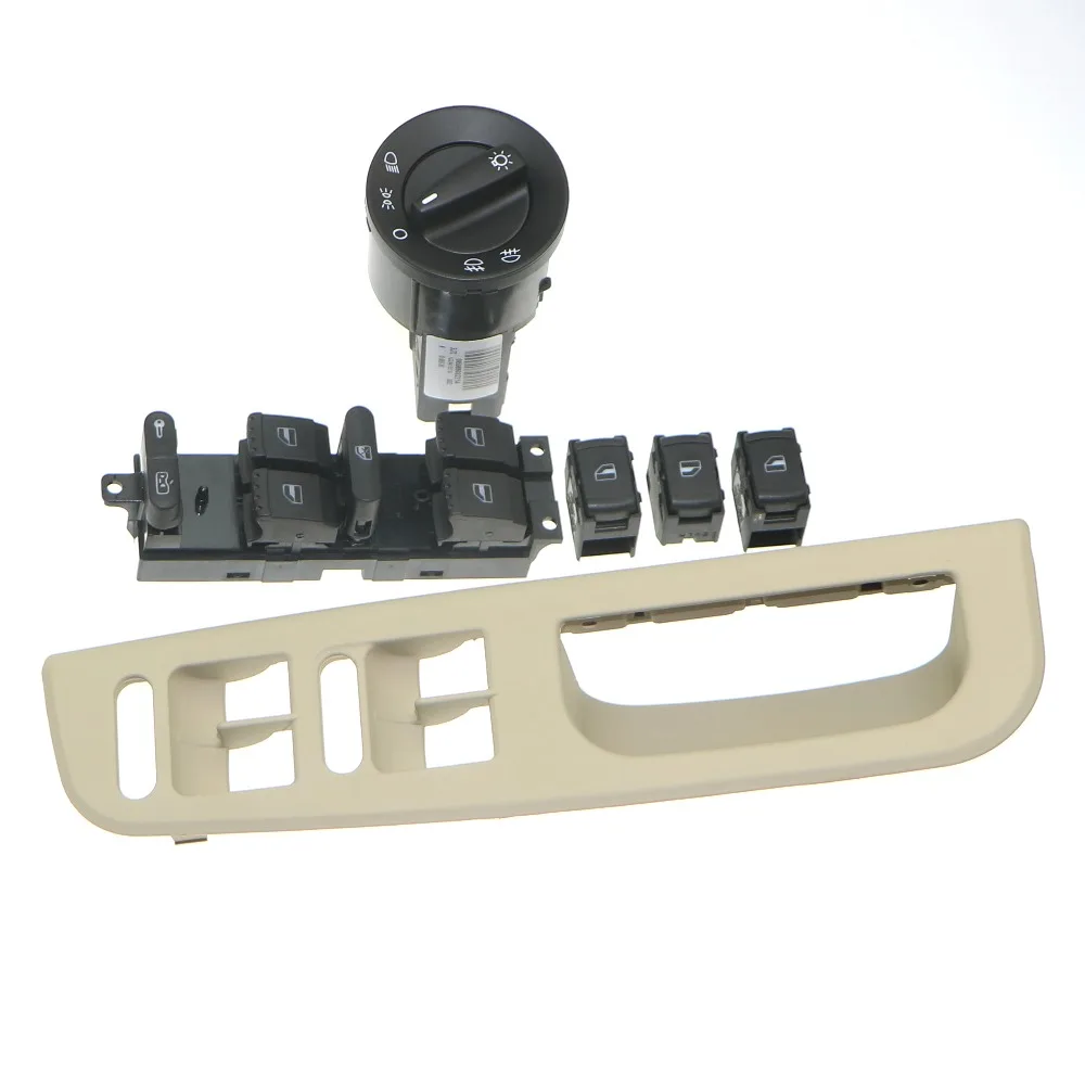 Бежевая кнопка переключения бокового стекла фары для Golf Jetta MK4 Passat 1C0 941 531 A 1J4 959 857 D