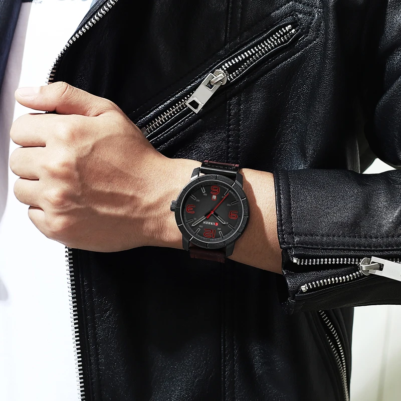 

2019 Mens Watches CURREN Top Brand Luxury Quartz Watch Fashion Casual Business Wristwatches Leather Male Watch Relogio Masculino