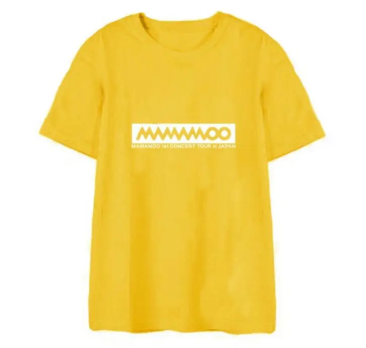 10 Новое поступление mamamoo простой логотип печати Круглая горловина футболка с коротким рукавом для лета унисекс mamamoo концерт такой же свободная футболка - Цвет: 10