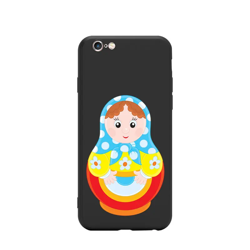 Чехлы из тпу для iPhone 6 7 8 S XR X Plus 11 Pro Max Collection 2 с матрешкой русской куклой-гнездиком |