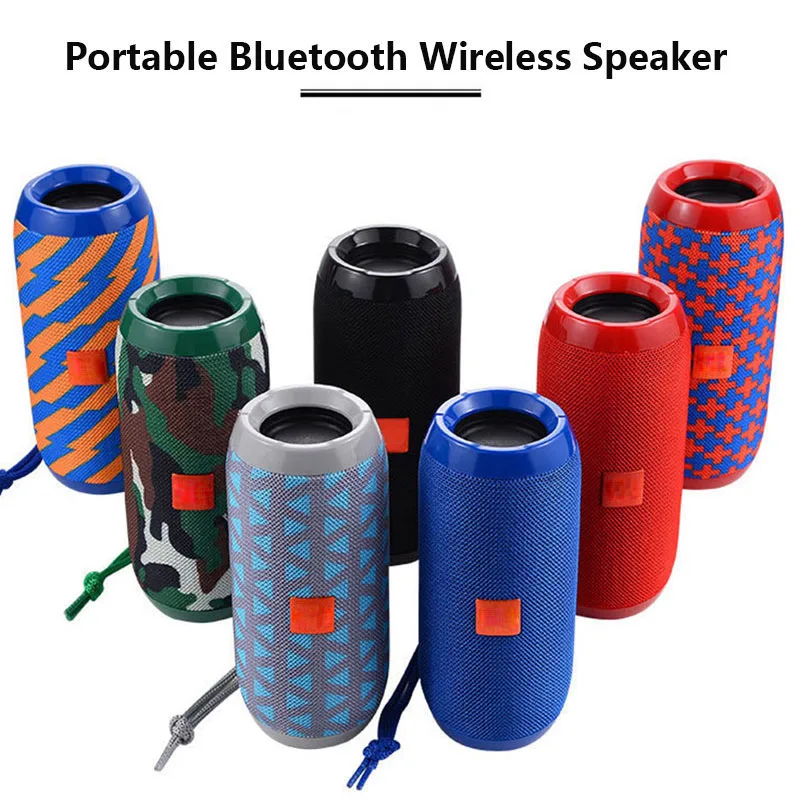 Портативный беспроводной Bluetooth динамик открытый сабвуфер бас стерео Колонка TF