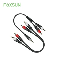 foxsun rca male to male3 5mm male to rca audio cable digital analogue double shielded pro series