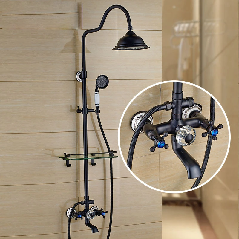 Современный 8 &quotсмеситель для душа с дождевой насадкой настенный вращается