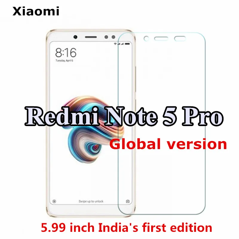 9H закаленное стекло для глобальной версии Xiaomi Redmi Note 5 4 Гб 64 Смартфон Snapdragon 636