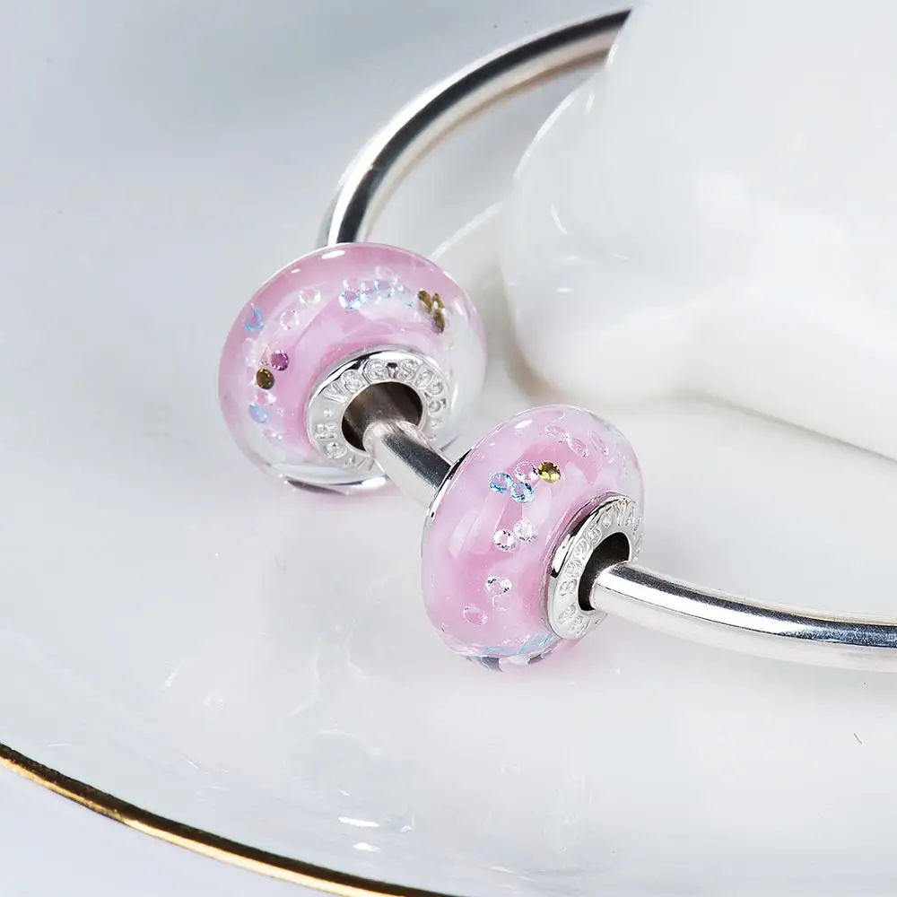 Розовые шелковые красочные циркониевые имитация искусственного серебра для