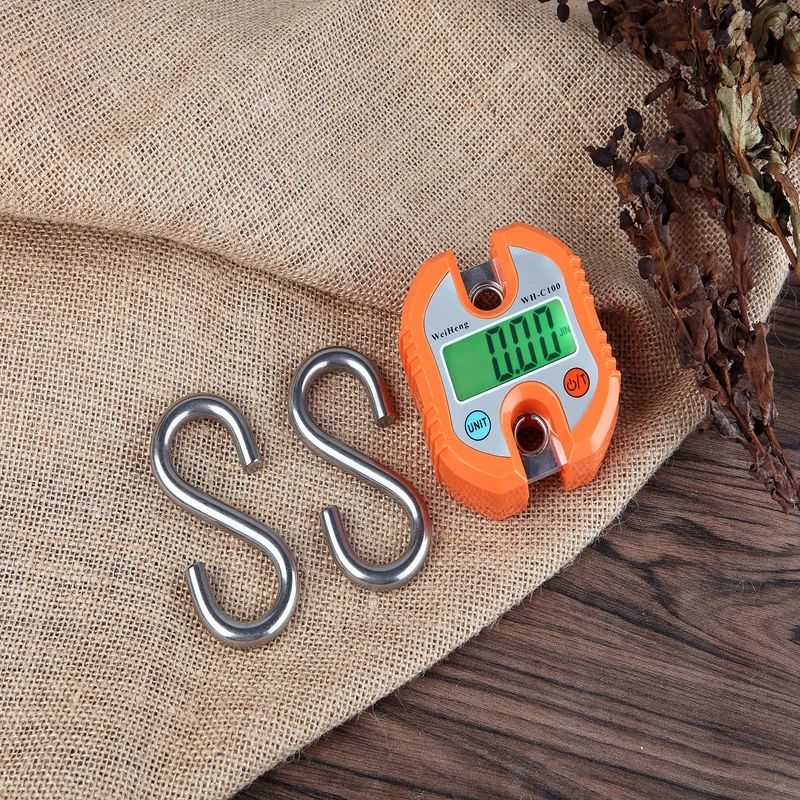 Портативные цифровые мини весы с подсветкой 150 кг/50 г|crane scale|hanging scalescale portable |