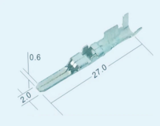 

200 шт латунный обжимной концевой штекер 2,2 мм