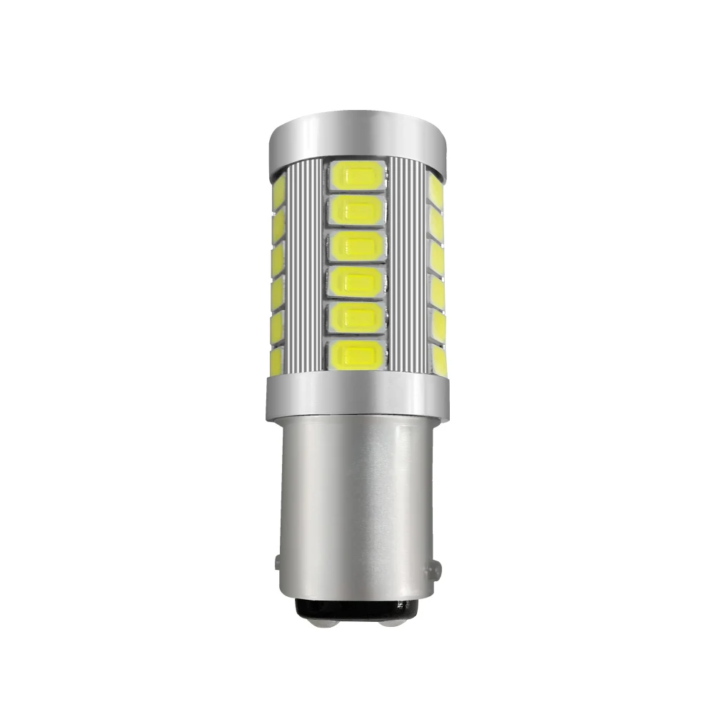 1 Автомобильный светодиодный 1157 33 SMD сигнальный фонарь тормоз P21W/5W BAY15D