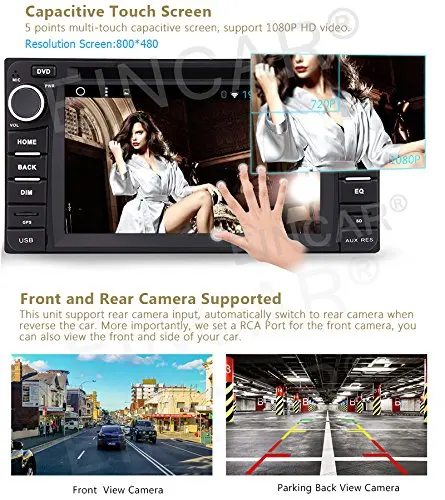Eincar 2 DIN Android 6.0 Автомобильный GPS DVD Радио плеер Авто стерео Рулевое колесо для Toyota