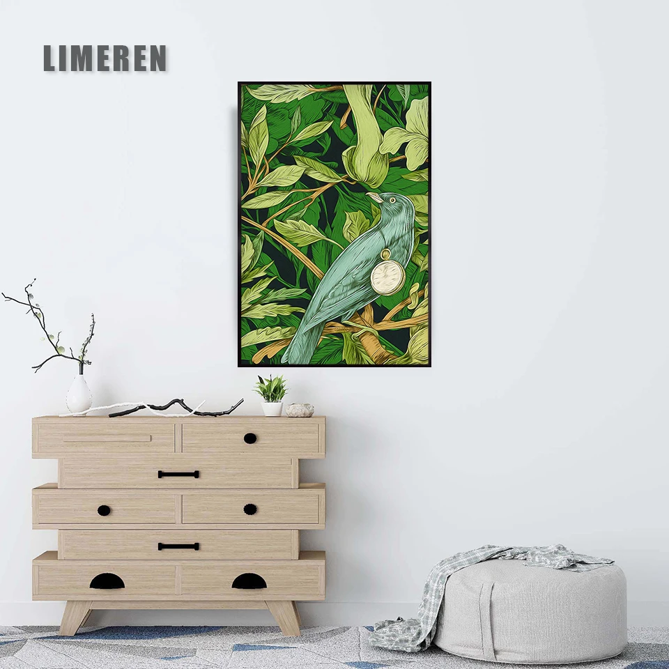 

Wall Art Nordic Posters HD Print Paintings Pictures Green Plant Leaves For Office Living Room Modern Quotes Home Decor Canvas