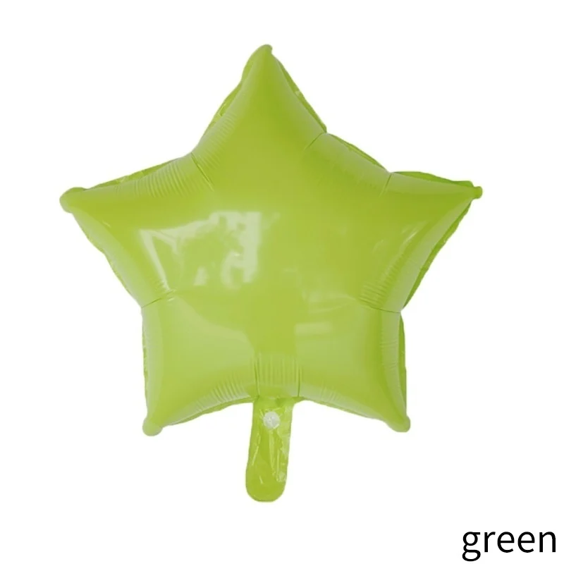 green 10 шт. 18 дюймовый смешанный шар в форме сердца баллон из Гелий Фольги для свадьбы декоративный для Бэйби шауэра украшения для дня рождения детей - Цвет: green