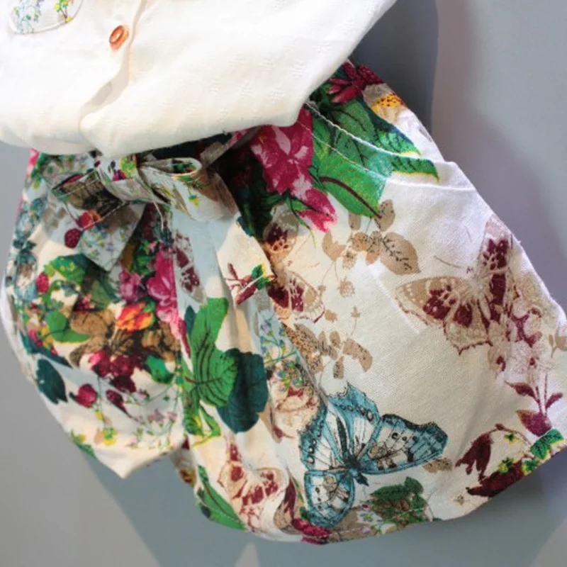 Hurave/комплект для маленьких девочек в Корейском стиле детские летние комплекты