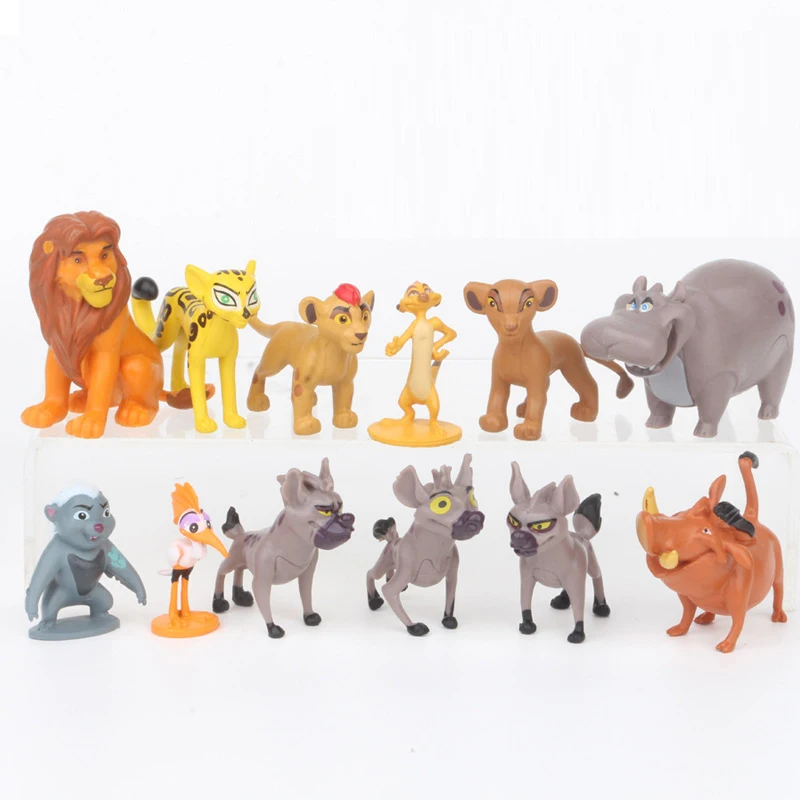 Игрушки Disney 12 шт./компл. 4-6 см Король Лев Симба Нала Тимон фигурки героев из ПВХ