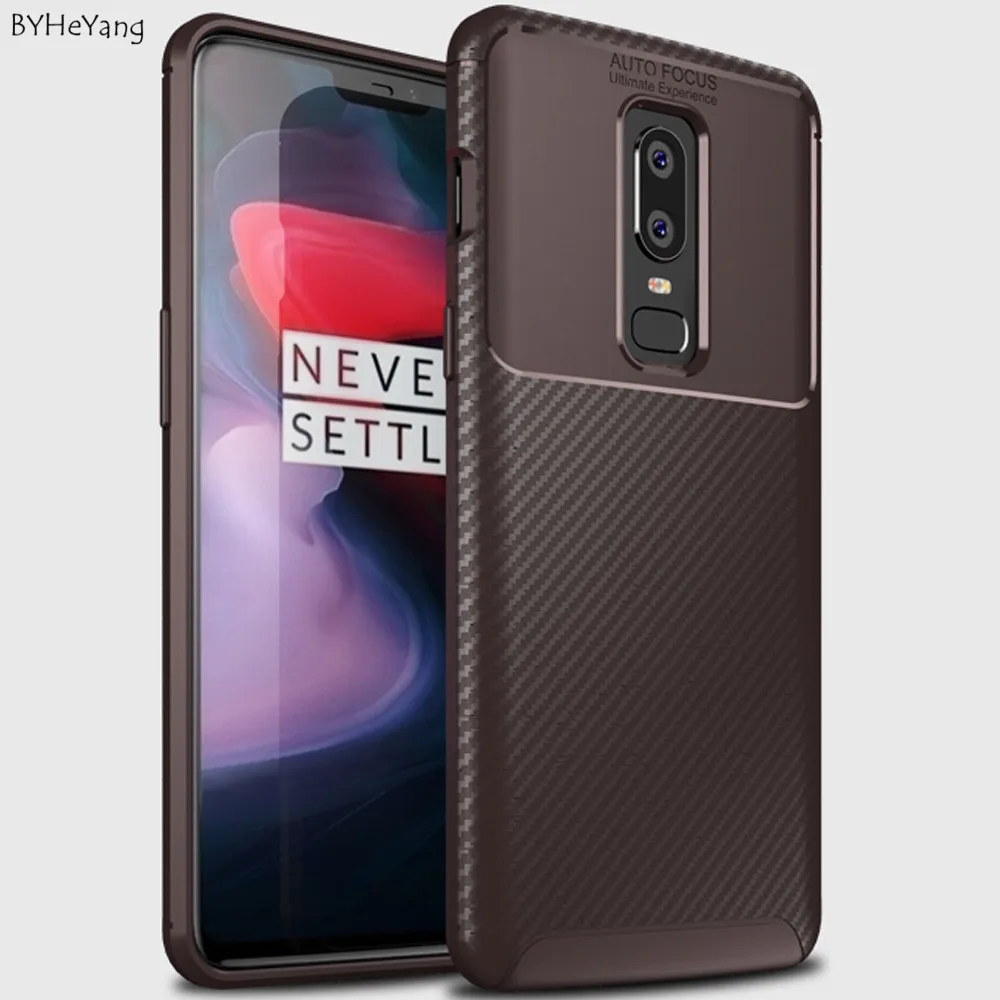 BYHeYang Bumper Case For Oneplus 6 Protection Silicone Ultra Thin Frosted Matte Soft TPU Back Cover One plus6 one plus |