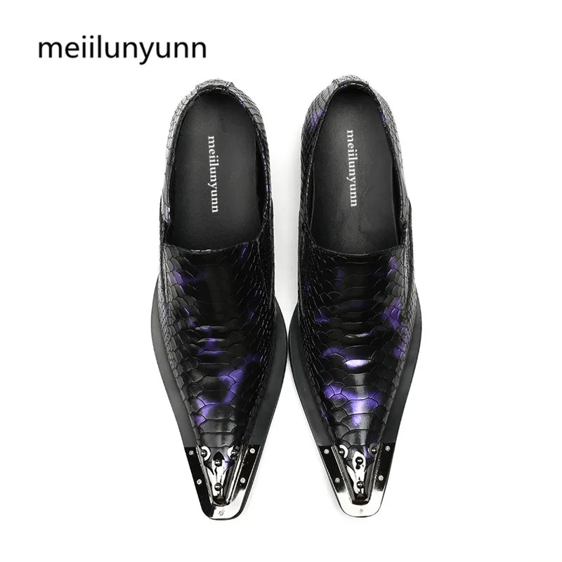 Роскошные Туфли оксфорды для Для мужчин S из кожи питона Формальные модельные