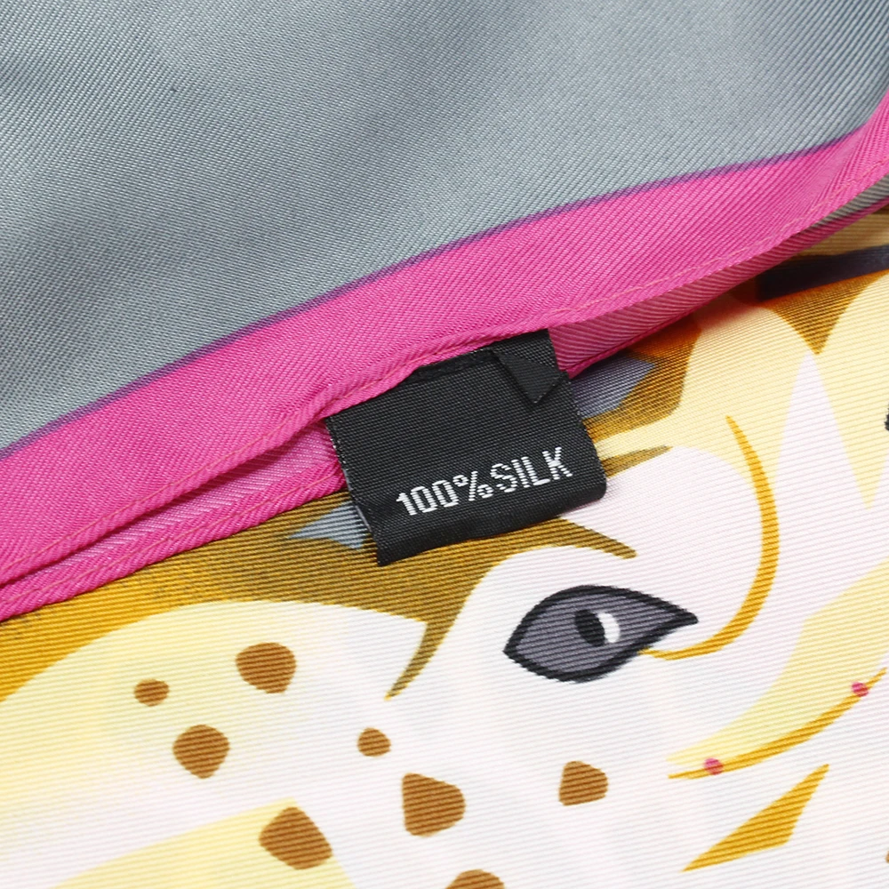 

Brand Square 100% Twill Silk Scarf Women Shawls 130*130CM Bufanda Mujer Spring Summer giraffe Scarves Stoles Echarpes kerchief