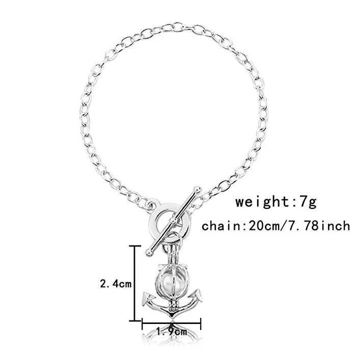 HENGSHENG Arrow Locket Cage Jewelry Set Pearl Oyster Pendant with 1 PC Real Oval in Charm | Украшения и аксессуары