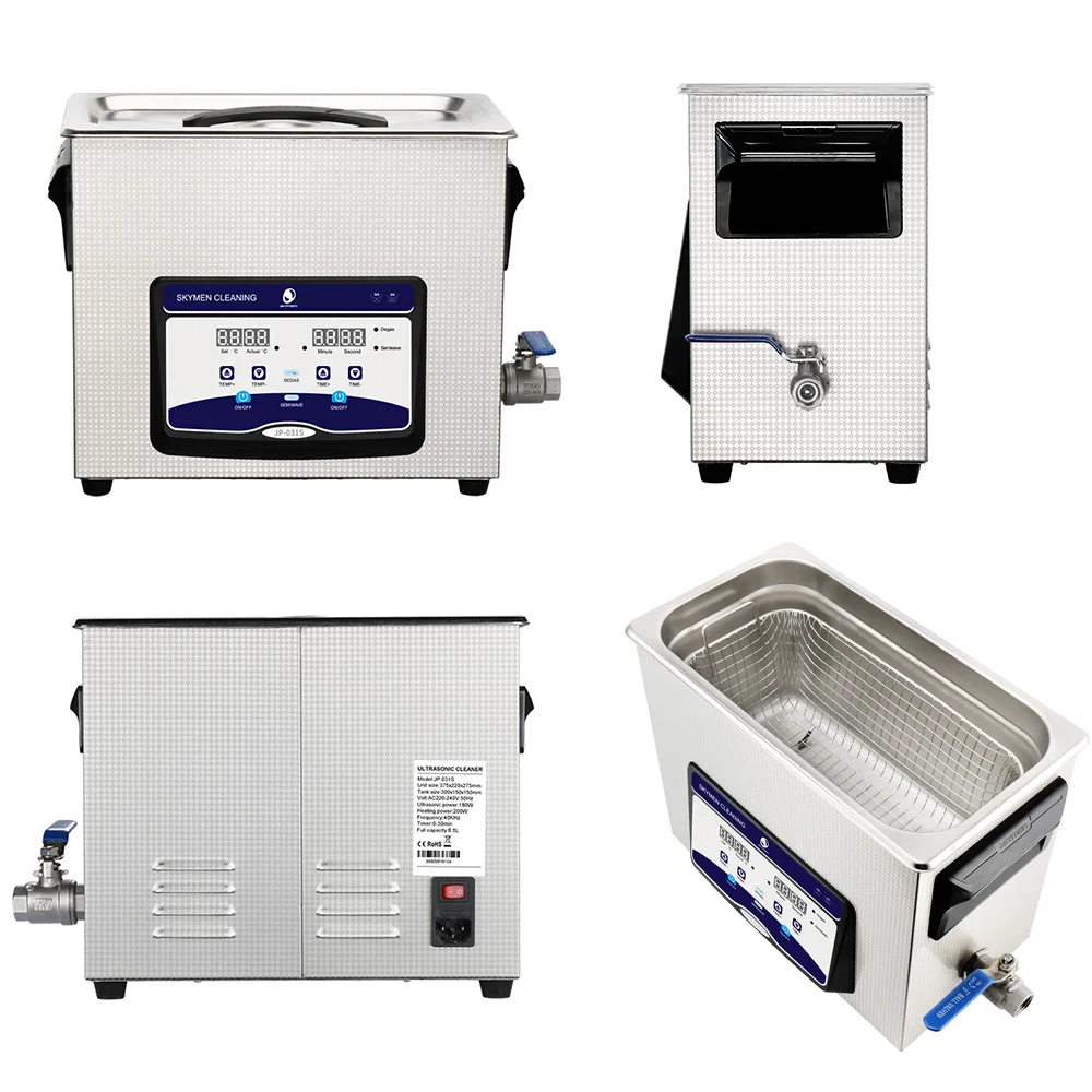 Skymen 6.5L Ультразвуковой очиститель дегазированный нагрев таймер для ванны