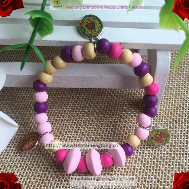 Набор украшений из 5 искусственных деревянных бусин детские браслеты