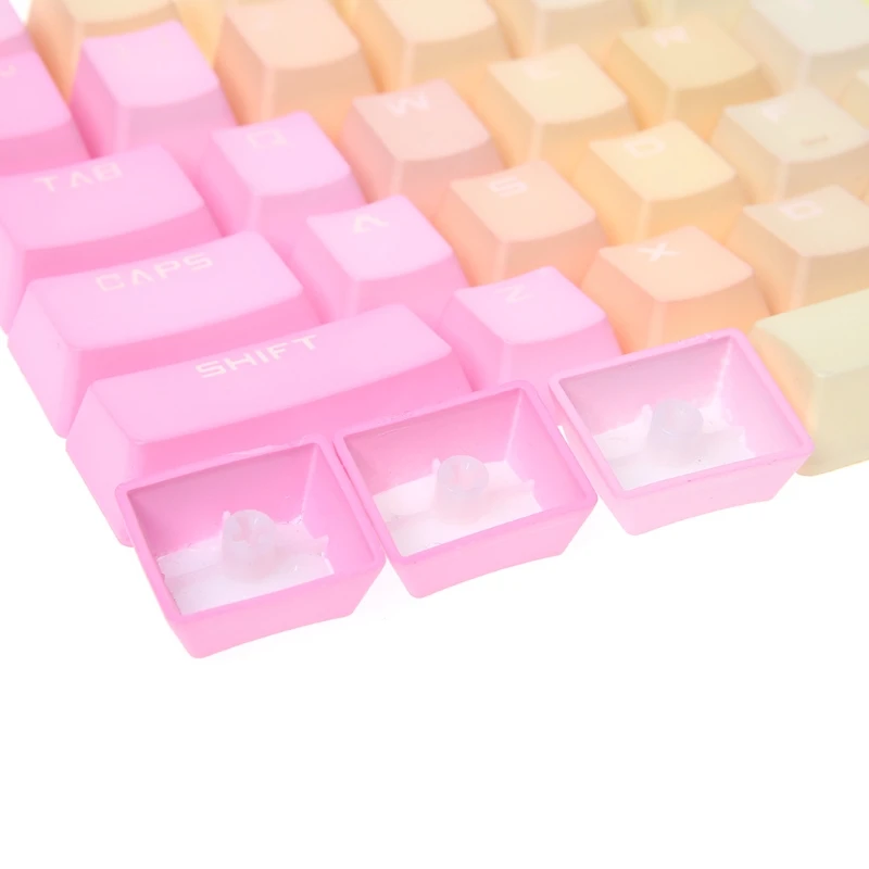 Радуга Keycap Просвечивающая подсветка Keycap ANSI раскладка клавиатуры ключ OEM Caps
