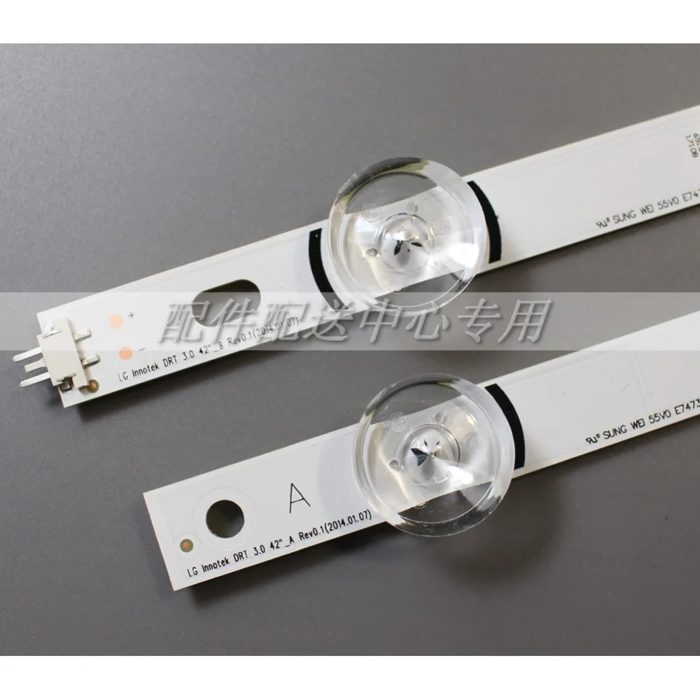 8 шт. x светодиодная подсветка лампы объектив полоса для LG 42LY320C LC420DUE INNOTEK DRT 3 0 42