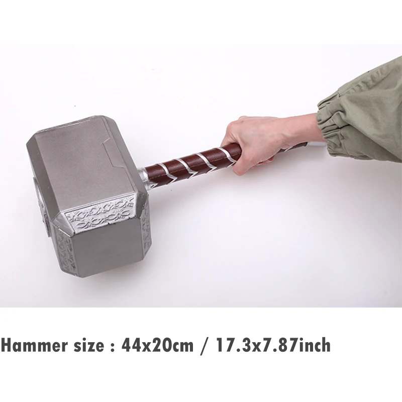 

SNAILIFY 44cm 1:1 Thor's Hammer Cosplay Thunder Hammer Weapons Movie Role Play PU Props Free shipping