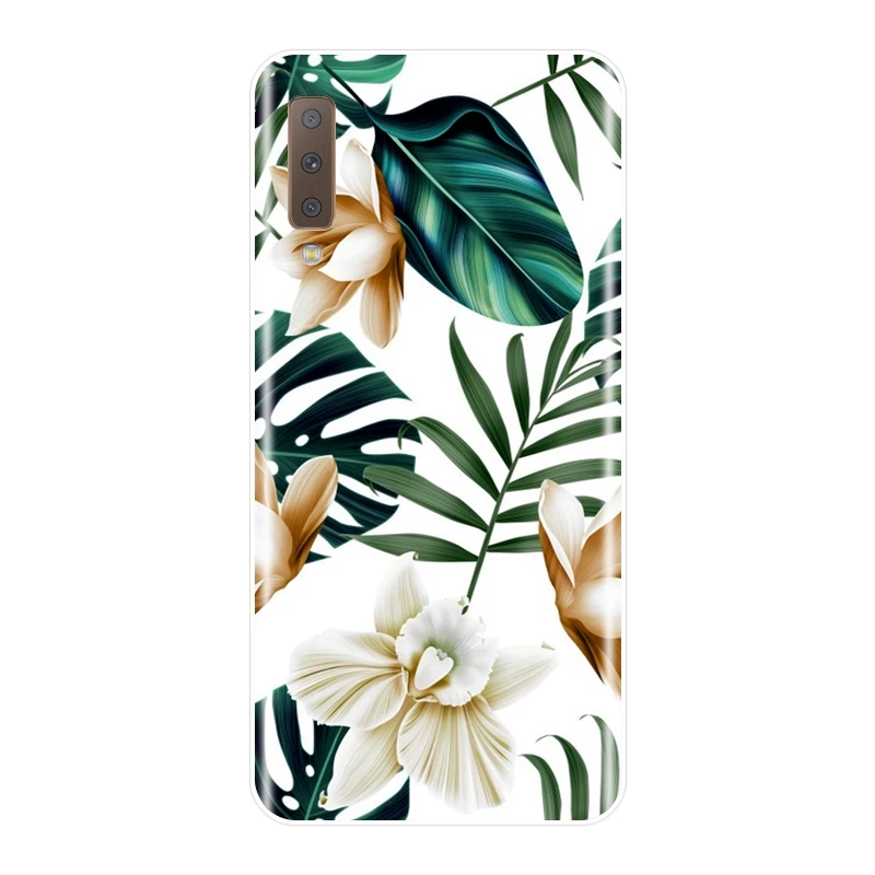 Силиконовый чехол для телефона Samsung Galaxy A6 A8 Plus 2018 мягкая задняя крышка с КАКТУСОМ