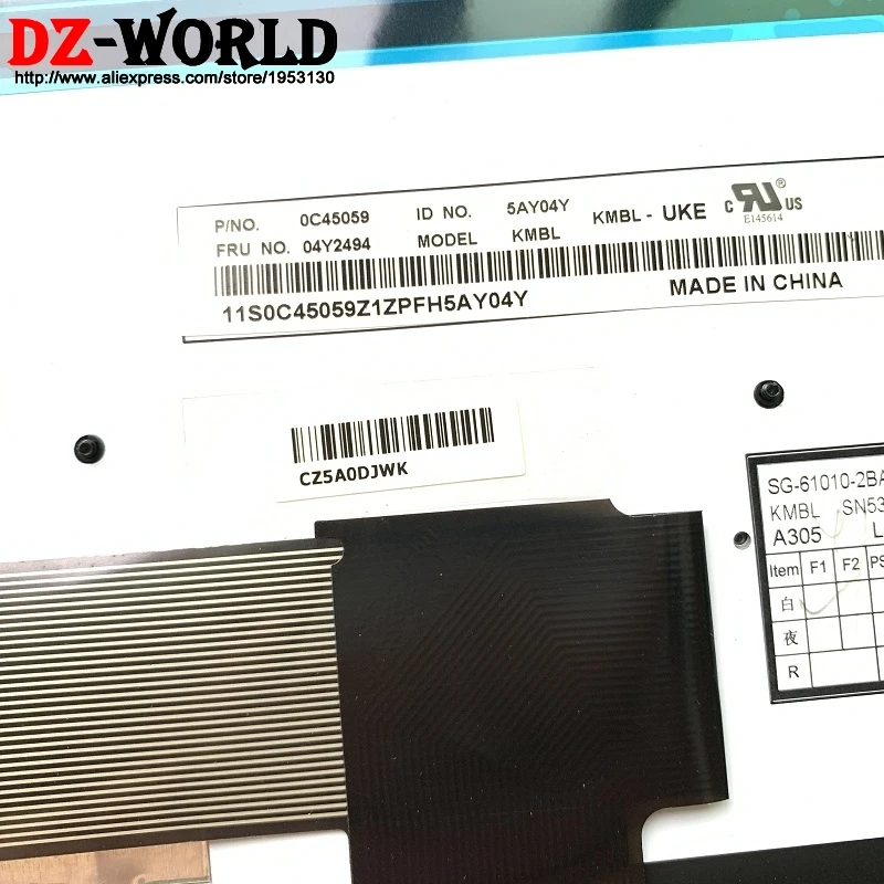 

New GB UK English Backlit Keyboard for Lenovo Thinkpad P50S T560 W540 T540P W541 T550 W550S Backlight Teclado 04Y2494 04Y2416