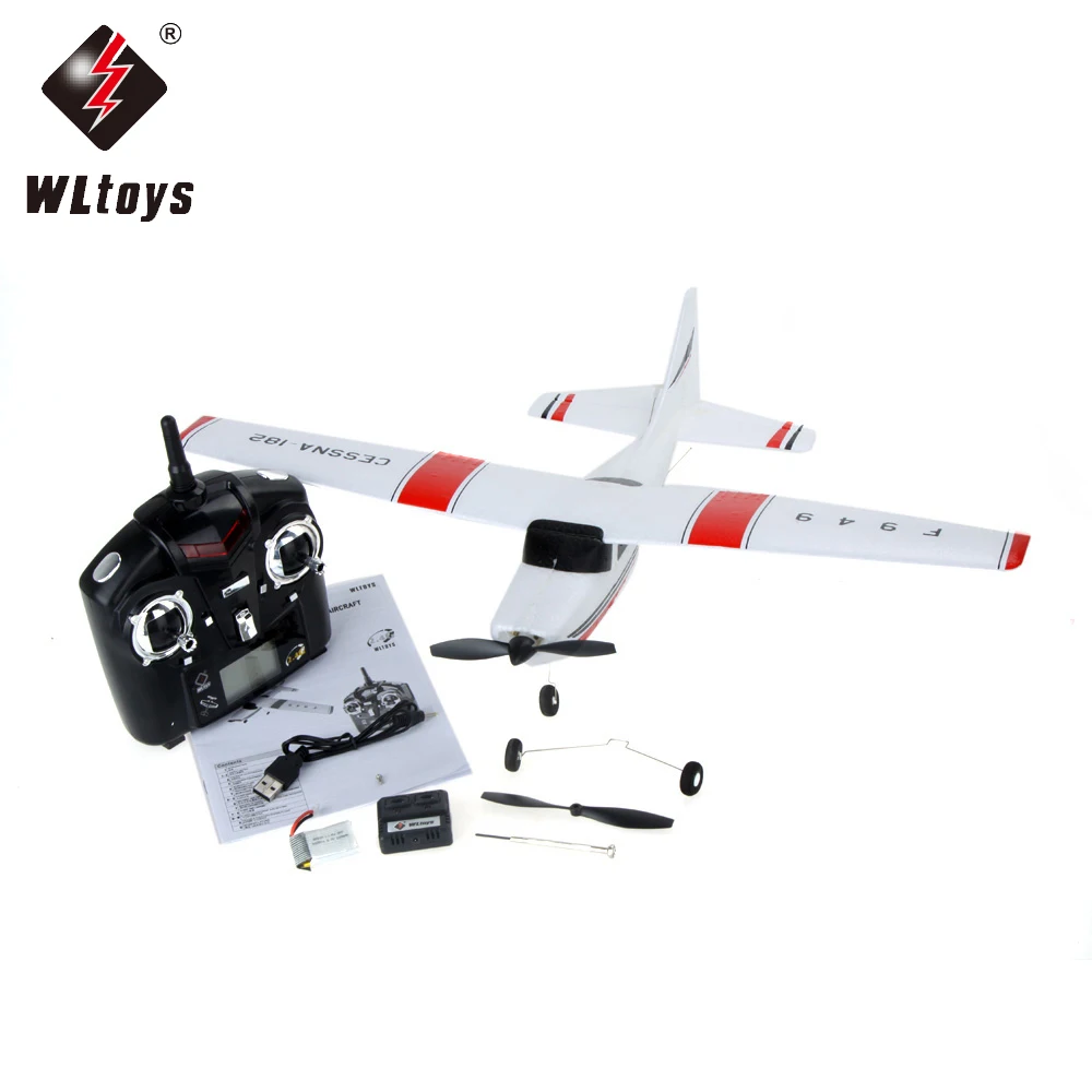 1 шт. WLtoys F949 Mini Cessna 2 4G 3CH RC Самолеты 182 самолет для начинающих|Радиоуправляемые
