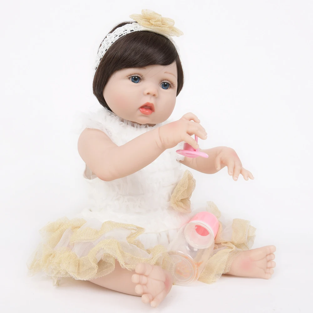 55 см силиконовая кукла Reborn Baby детские игрушки Playmate мягкие букеты новые муминые