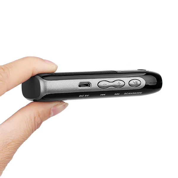 RETEKESS PR12 Мини цифровой карманный радио FM/AM 2 полосный MP3 музыкальный плеер с перезаряжаемой батареей для пеших прогулок/езды на автобус